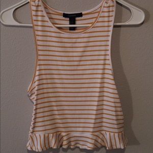 F21 Stripped Crop Top